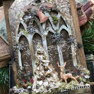 Christmas Memories- A Cathedral Window